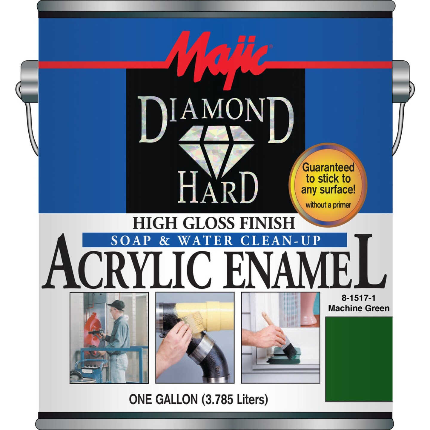 Majic Diamond Hard Acrylic Enamel, Machine Green, 1 Gal. Image 1