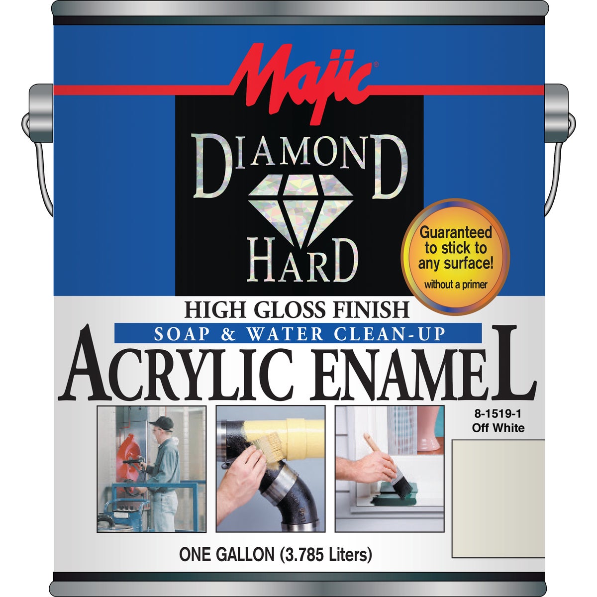 Majic Diamond Hard Acrylic Enamel, Off White, 1 Gal.