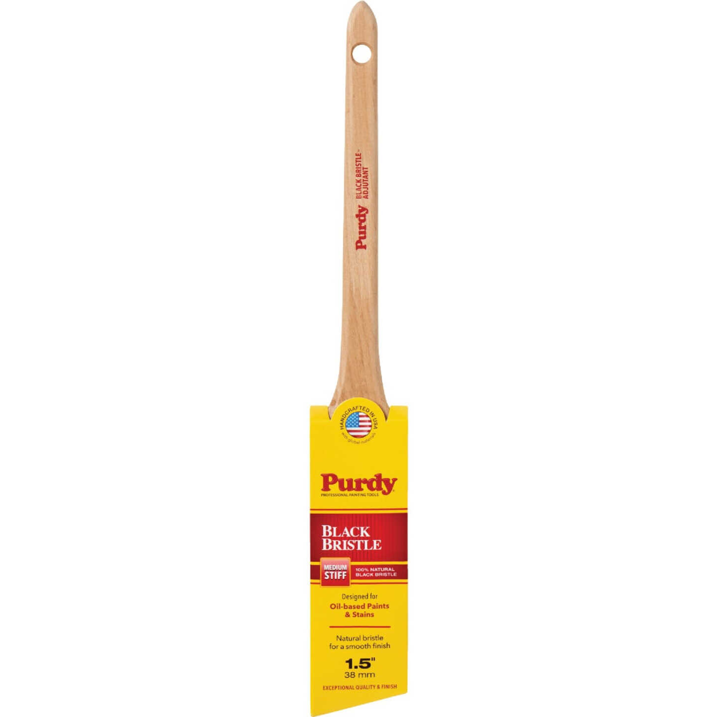 Purdy Black Bristle 1-1/2 In. Angular Trim Paint Brush Image 1