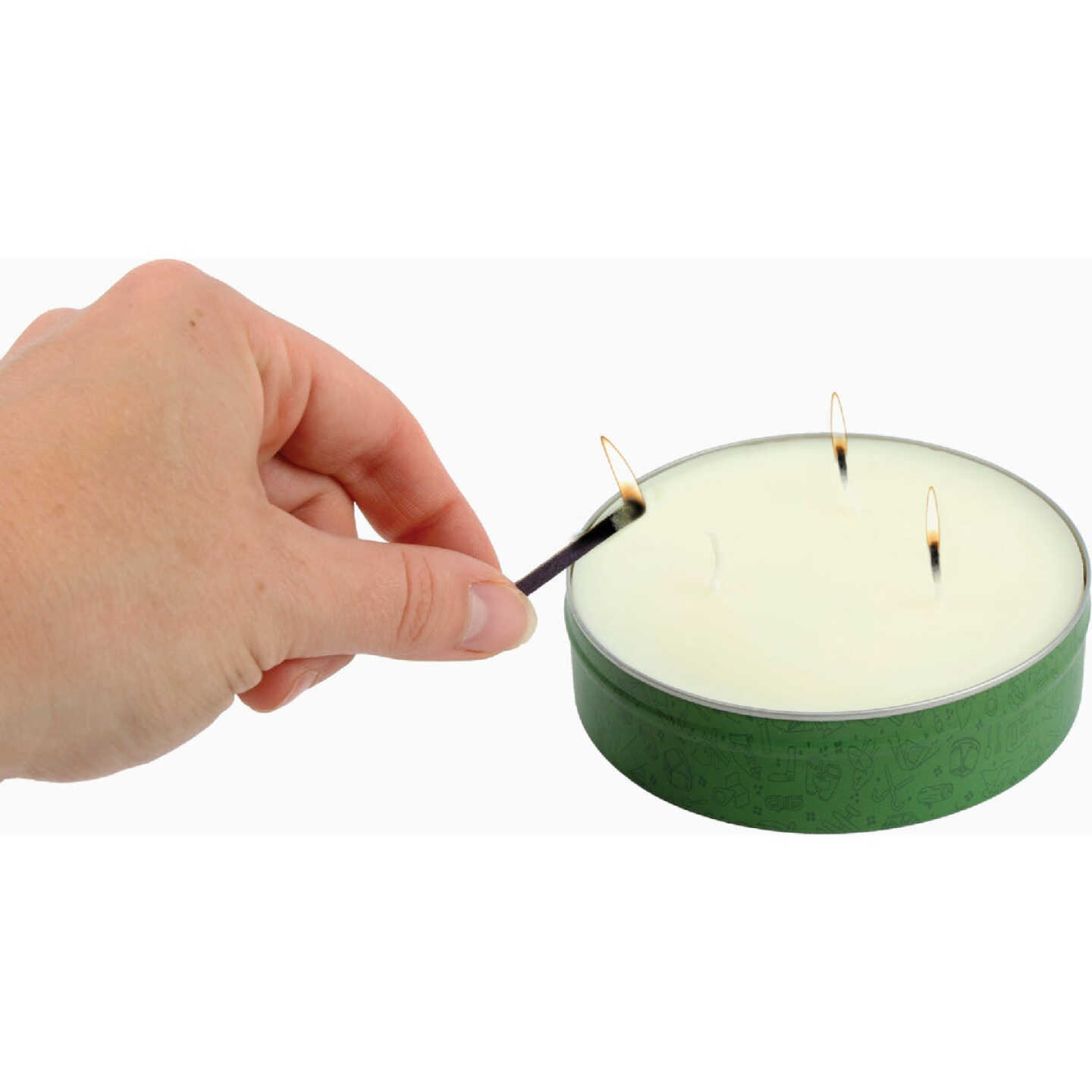 Coghlans 36 Oz. 3-Wick White Survival Candle Image 2