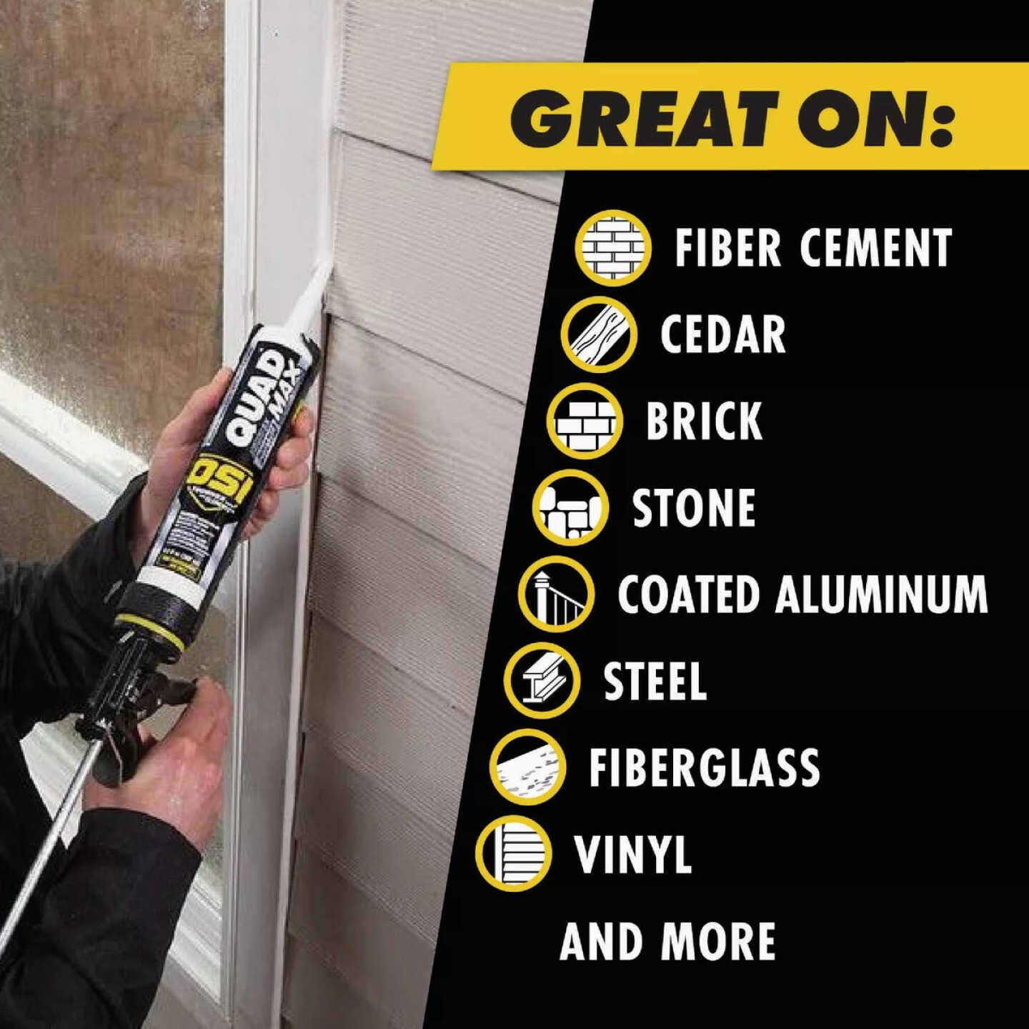 OSI Quad Max 9-1/2 Oz. Window, Door and Siding Polymer Sealant, Beige 296 Image 3
