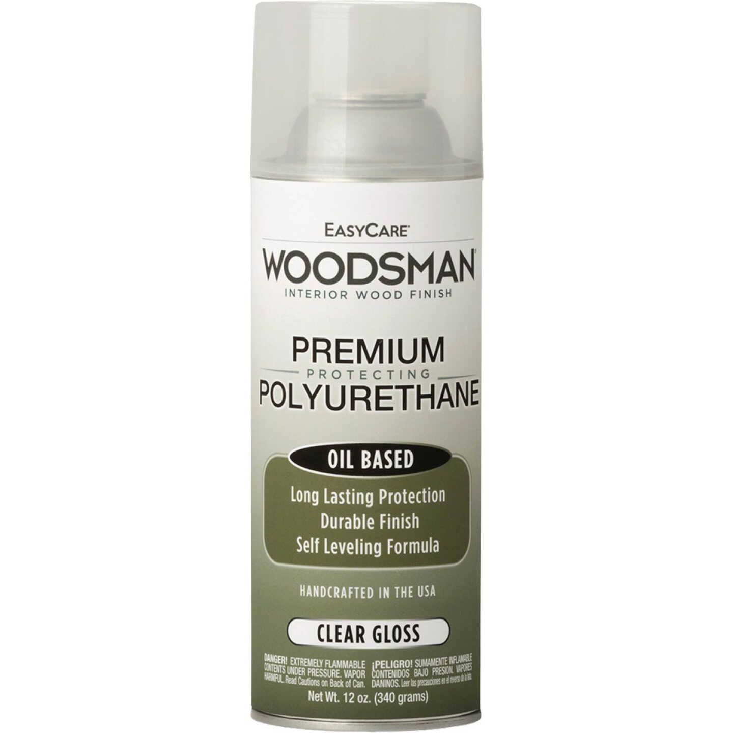 EasyCare Woodsman Gloss Clear Spray Polyurethane, 12 Oz. Image 1