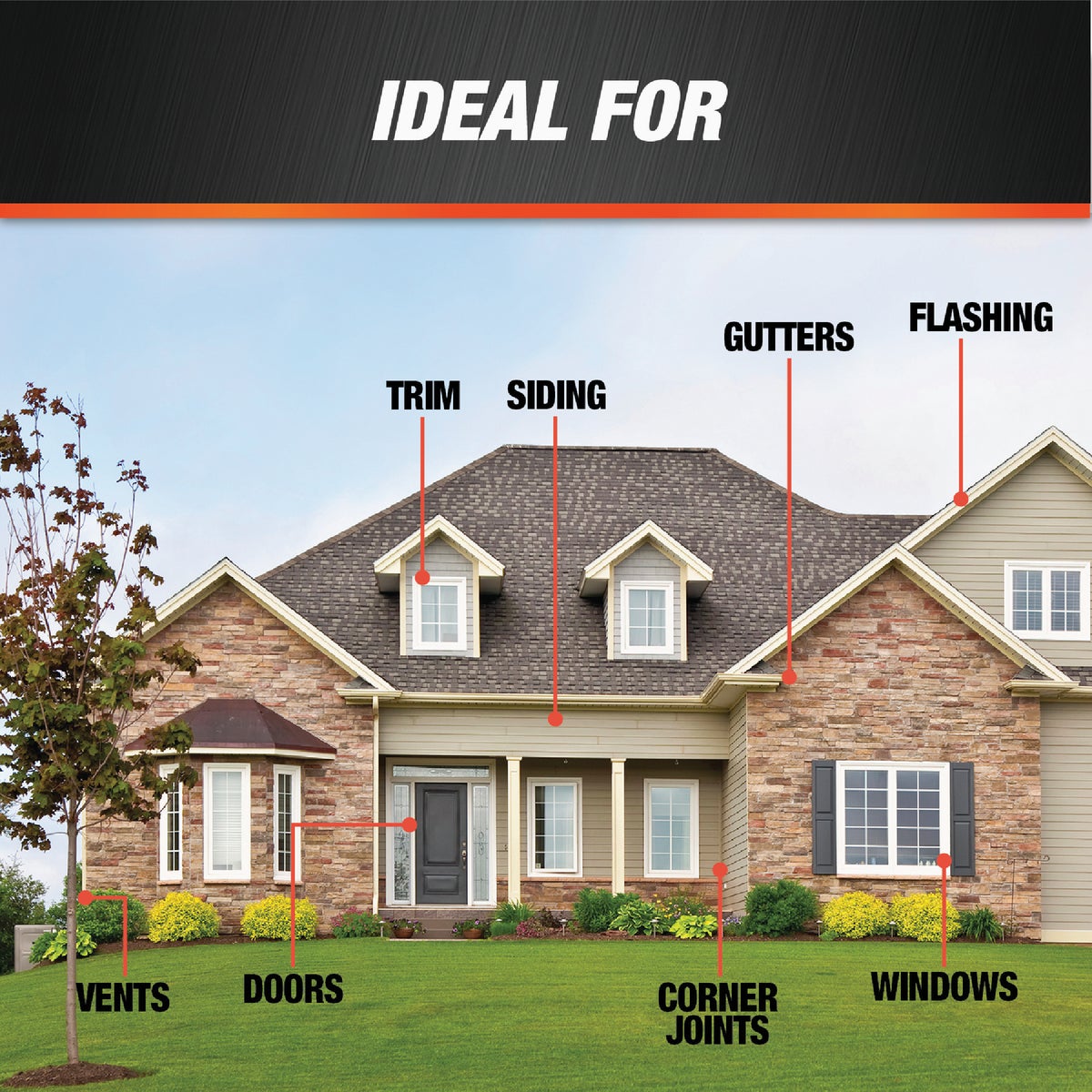 DAP 9.8 Oz. Window, Door & Siding Silicone Sealant, Black Image 4