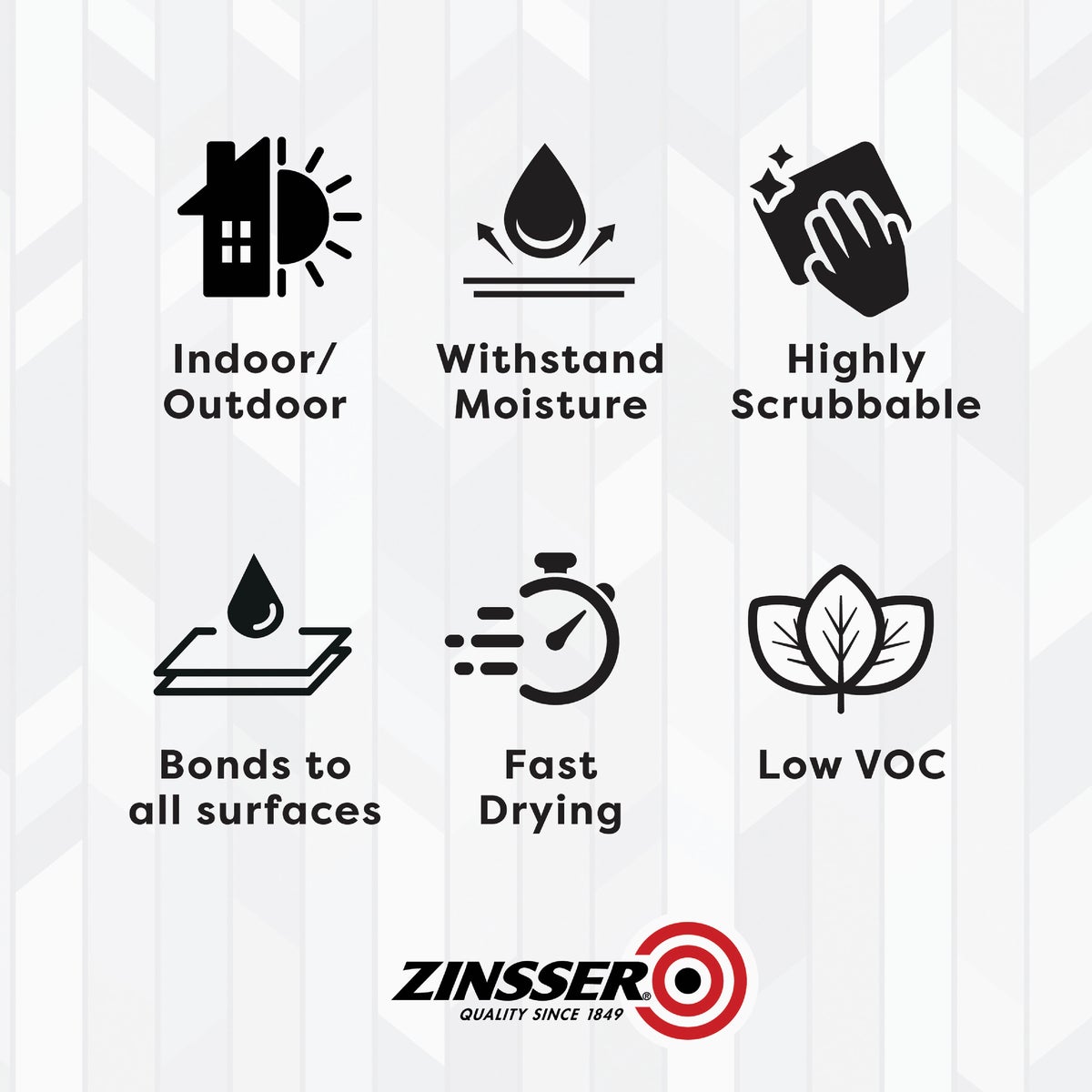 Zinsser Perma-White White-Tintable Semi-Gloss Quart Mildew Paint Image 7