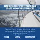 Rust-Oleum Semi-Gloss Marine Boat Topside Paint, White, 1 Qt. Image 3