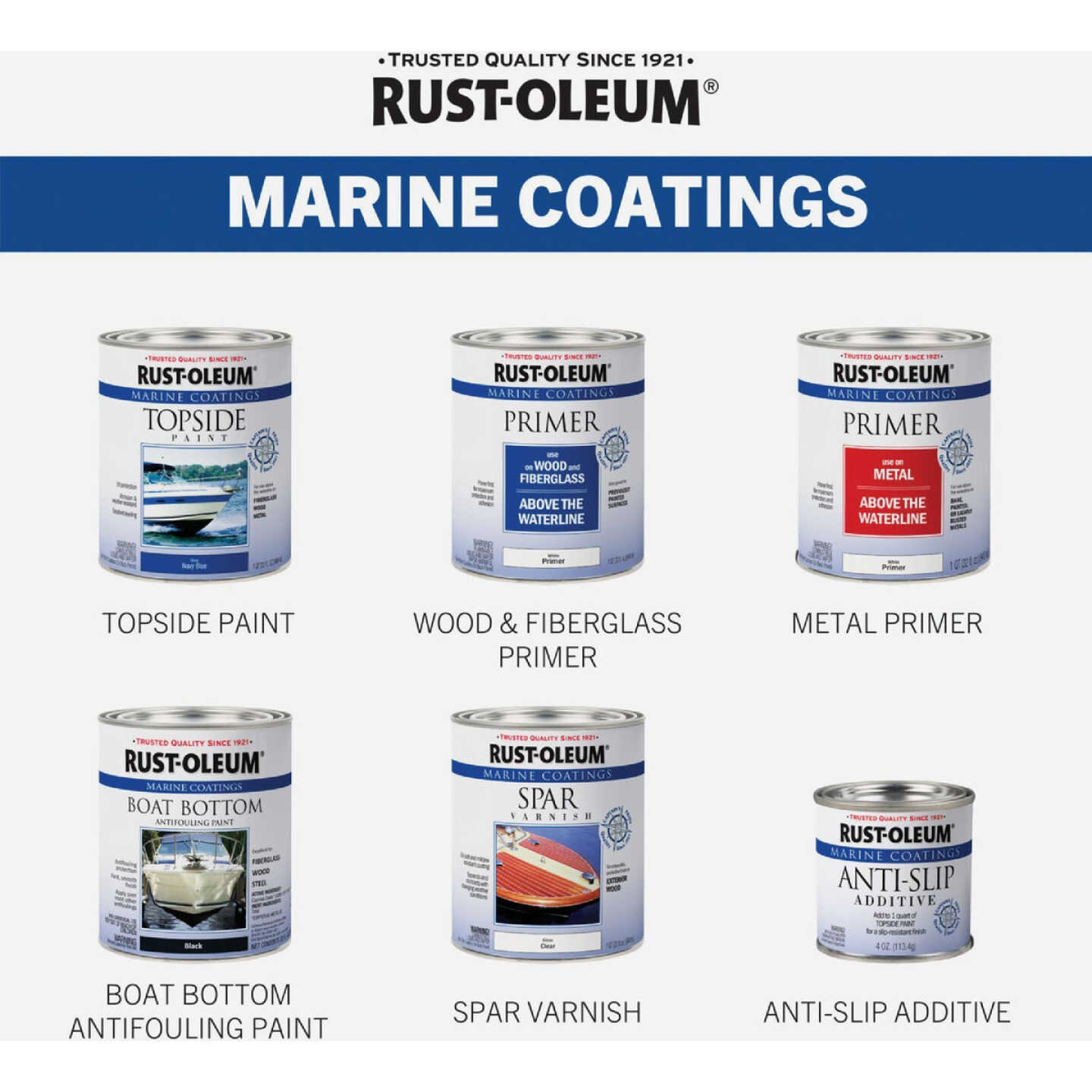 Rust-Oleum Gloss Marine Boat Topside Paint, Brilliant Red, 1 Qt. Image 6