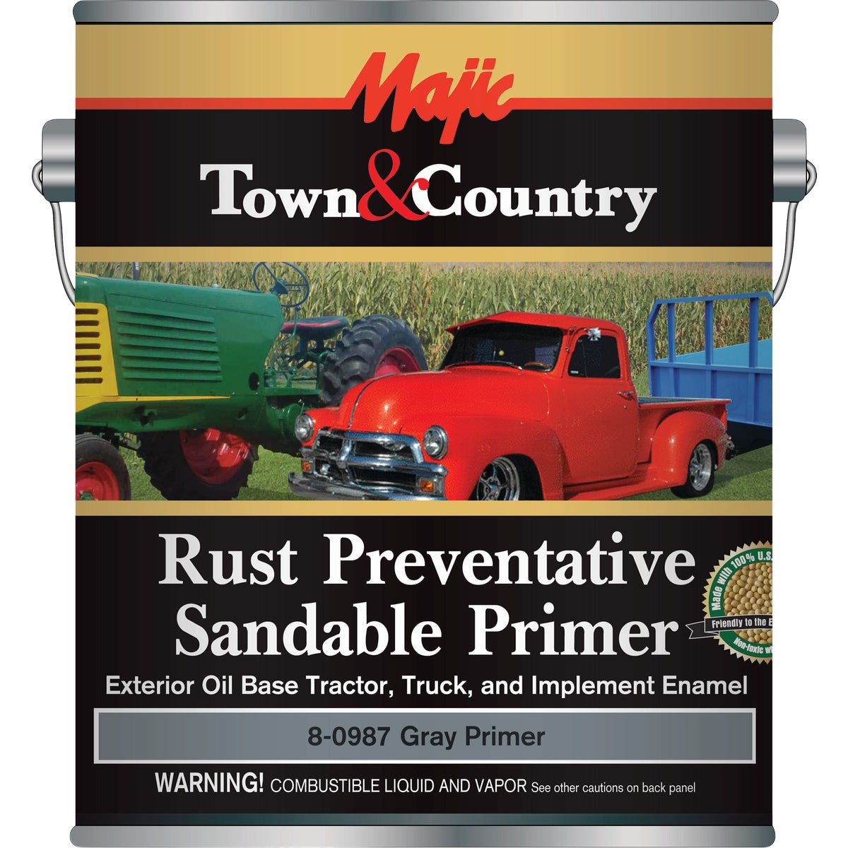 Majic Town & Country, Truck, Tractor, Implement & Equipment, Gray Primer, 1 Gal.