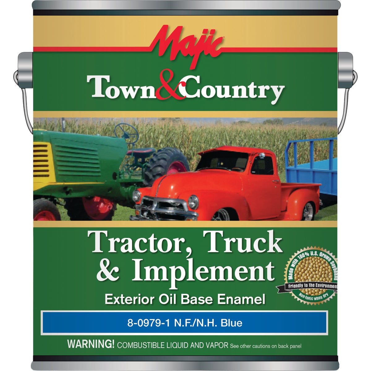 Majic Town & Country Tractor, Truck & Implement Enamel, New Ford/New Holland Blue, 1 Gal.