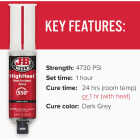 J-B Weld 0.85 Oz. HighHeat Epoxy, Syringe Image 3