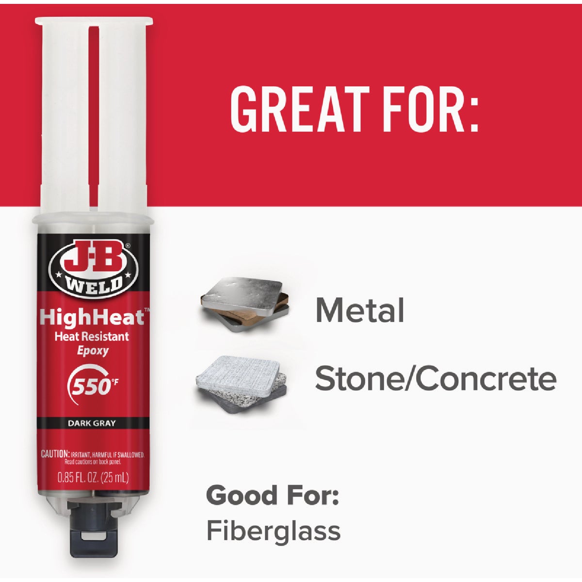 J-B Weld 0.85 Oz. HighHeat Epoxy, Syringe Image 5
