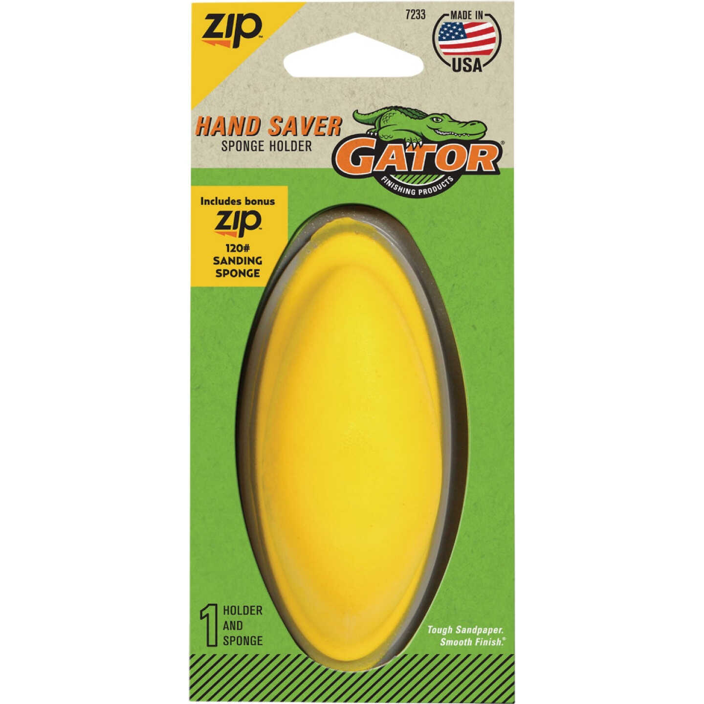 Gator Grit Zip 120 Grit Sanding Sponge Holder Image 1