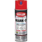 Krylon Mark-It 731308 Industrial WB APWA Brilliant Red Inverted Marking Paint Image 5