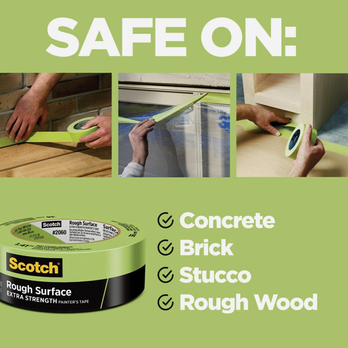 Scotch 1.88 In. x 60.1 Yd. Rough Surface Painter's Tape Image 2