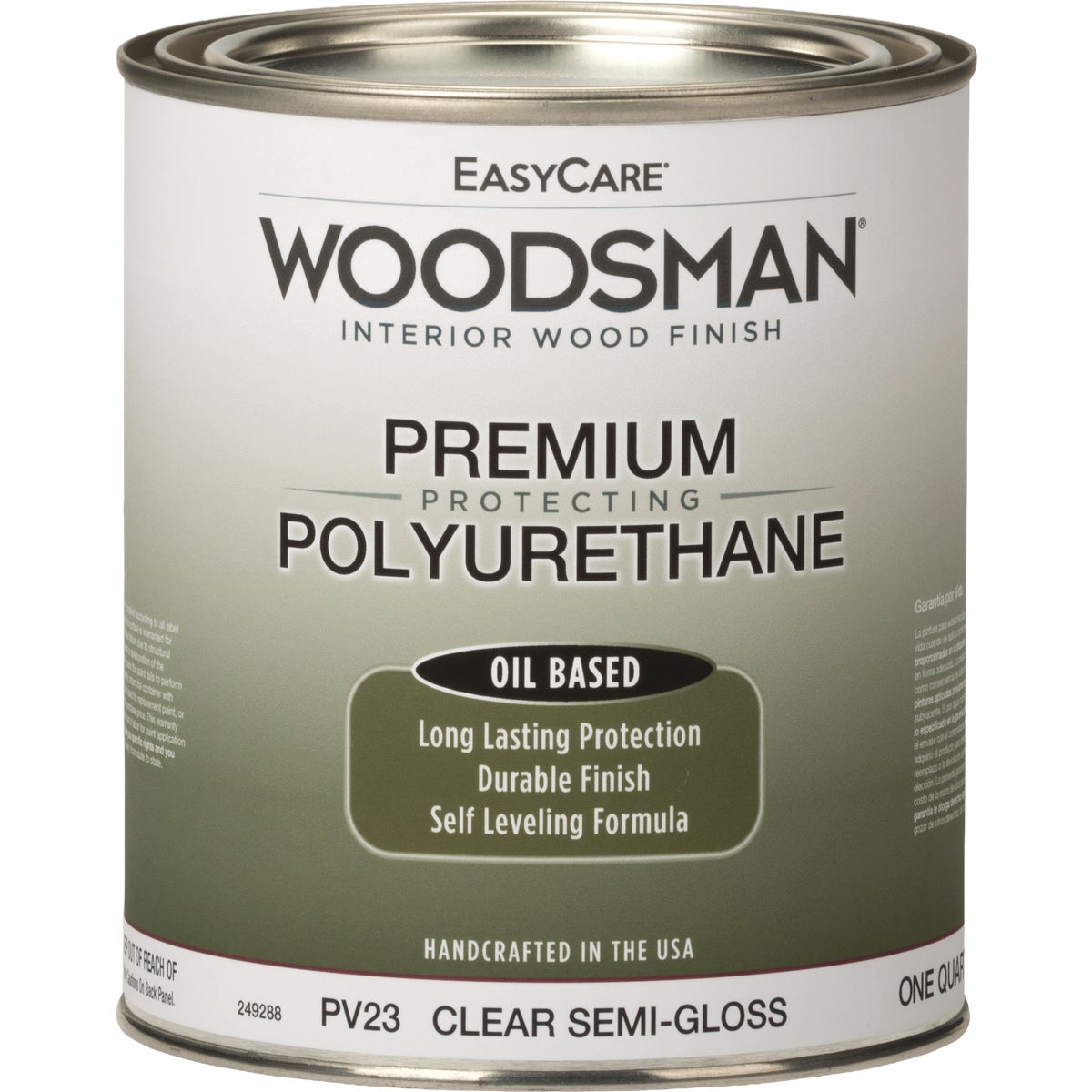 EasyCare Woodsman Oil Based Semi-Gloss Polyurethane Varnish, Clear, 1 Qt.