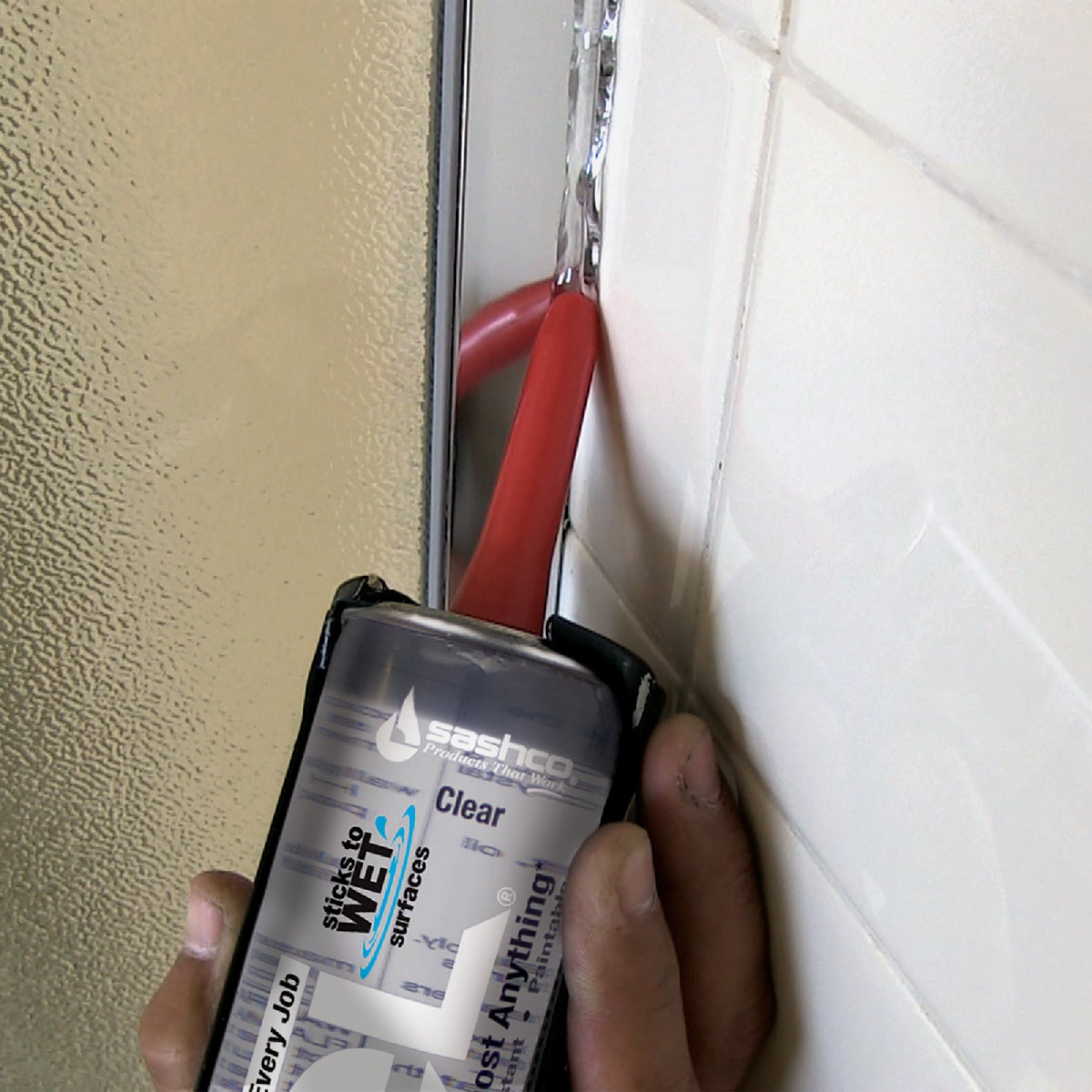 Sashco Lexel 10.5 Oz. Caulk Polymer Sealant, Clear Image 4