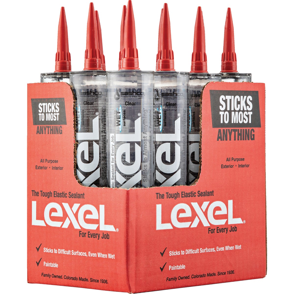 Sashco Lexel 10.5 Oz. Caulk Polymer Sealant, Clear Image 7