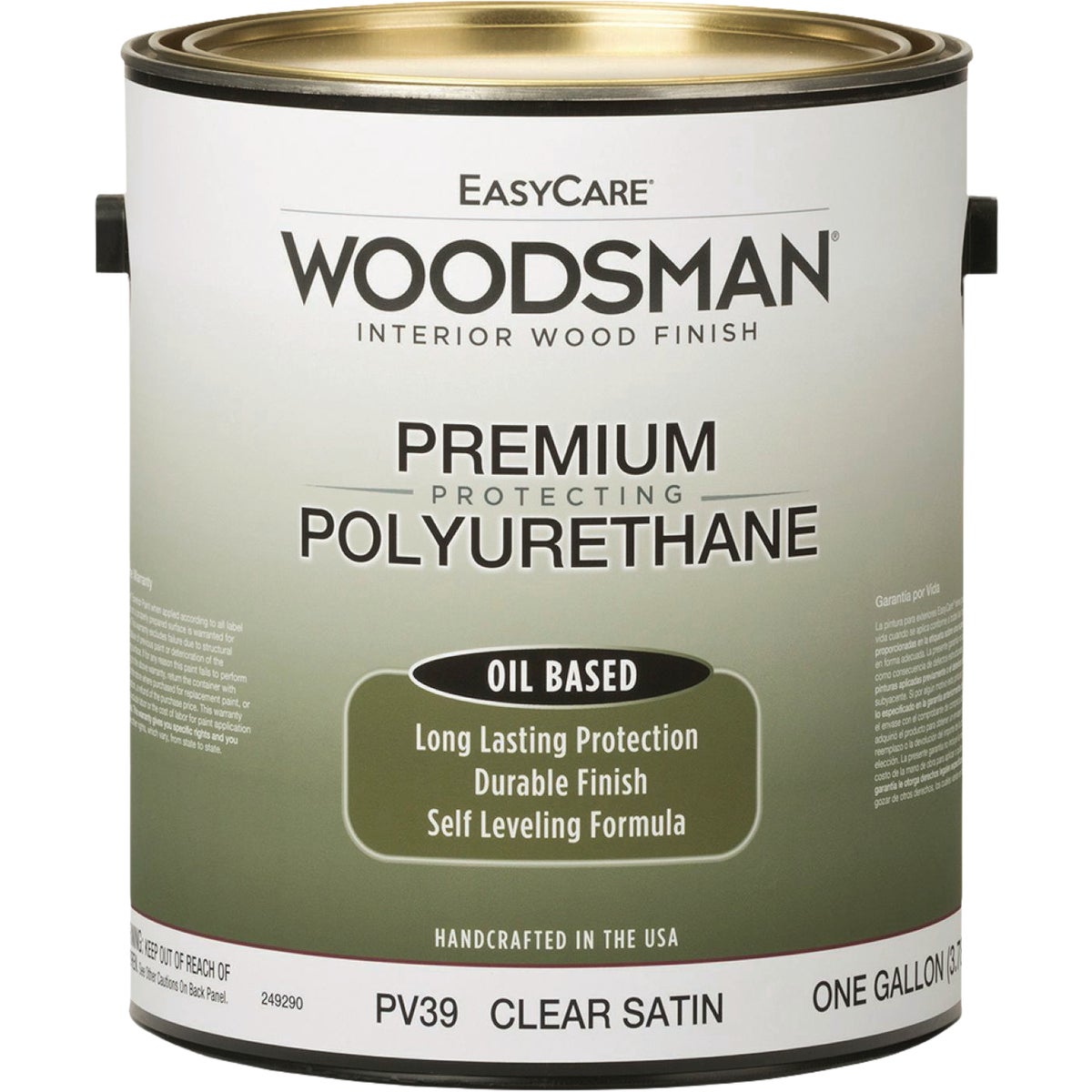 EasyCare Woodsman Oil Based Satin Polyurethane Varnish, Clear, 1 Gal.