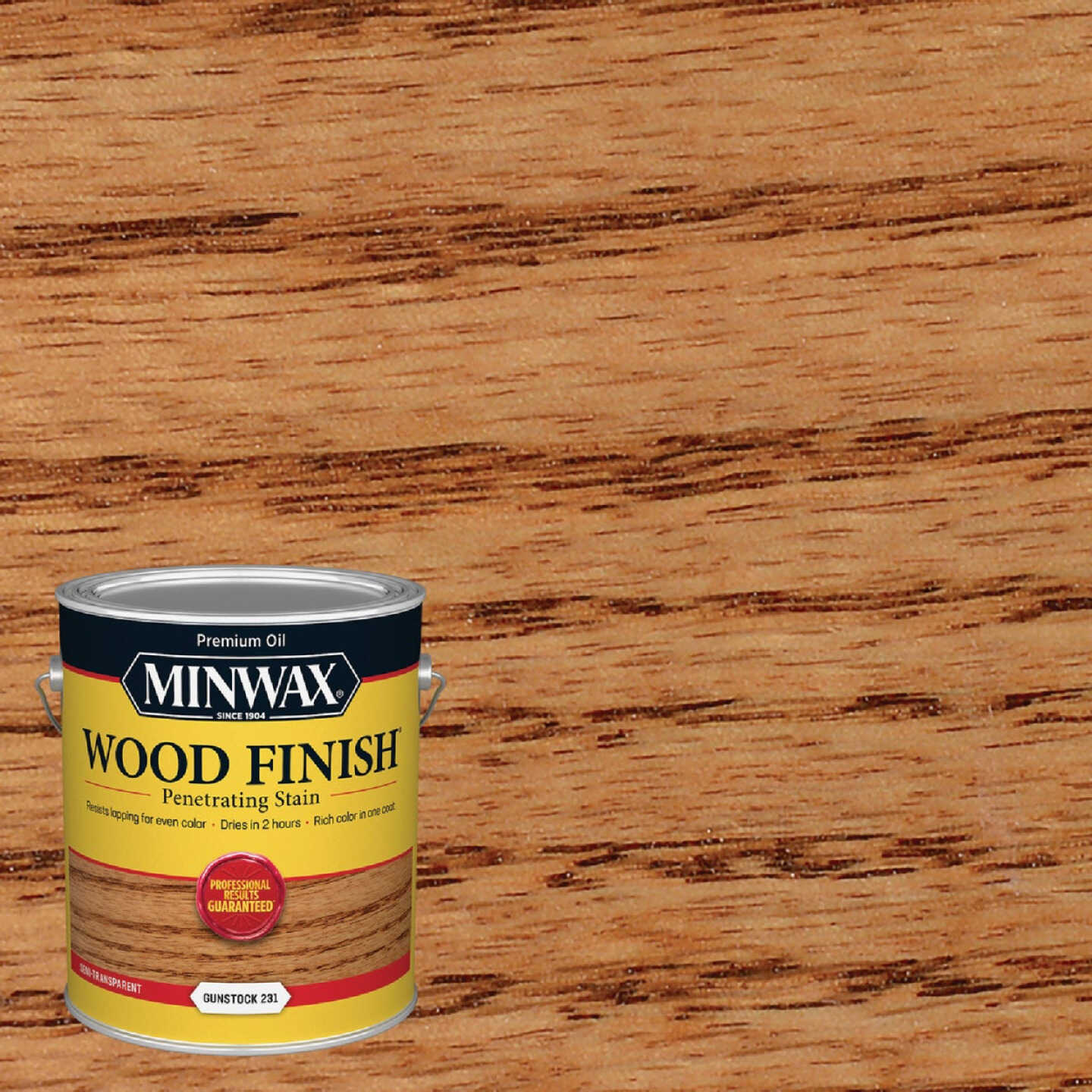 Minwax Wood Finish VOC Penetrating Stain, Gunstock, 1 Gal. Image 1
