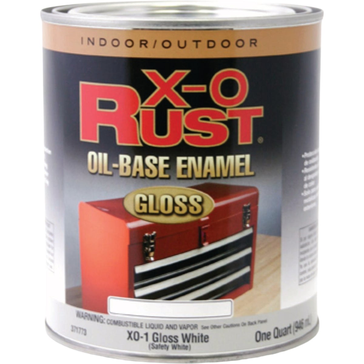 EasyCare X-O Rust Premium 1 Qt. White Gloss Anti-Rust Oil-Base Enamel