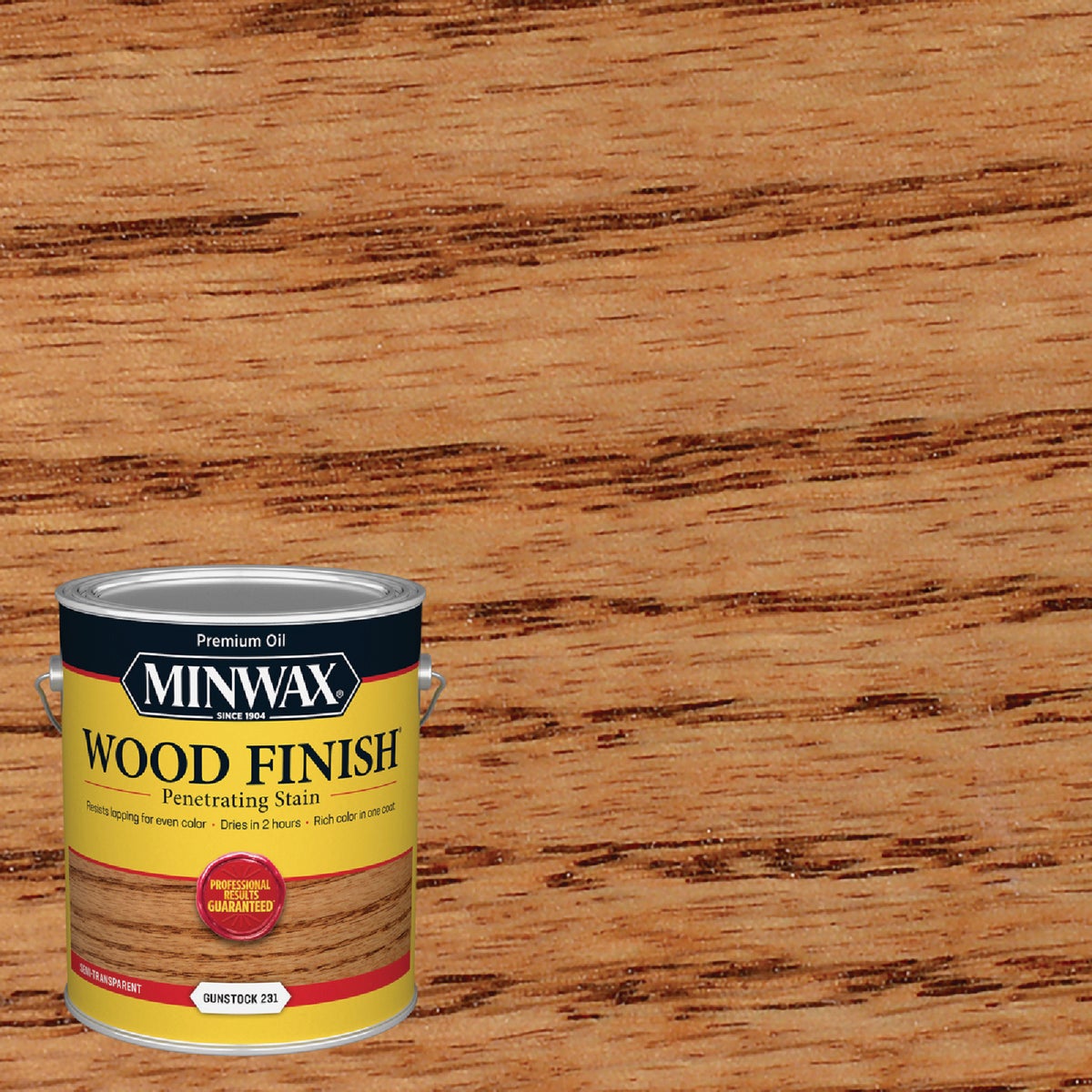 Minwax Wood Finish Penetrating Stain, Gunstock, 1 Gal. Image 1