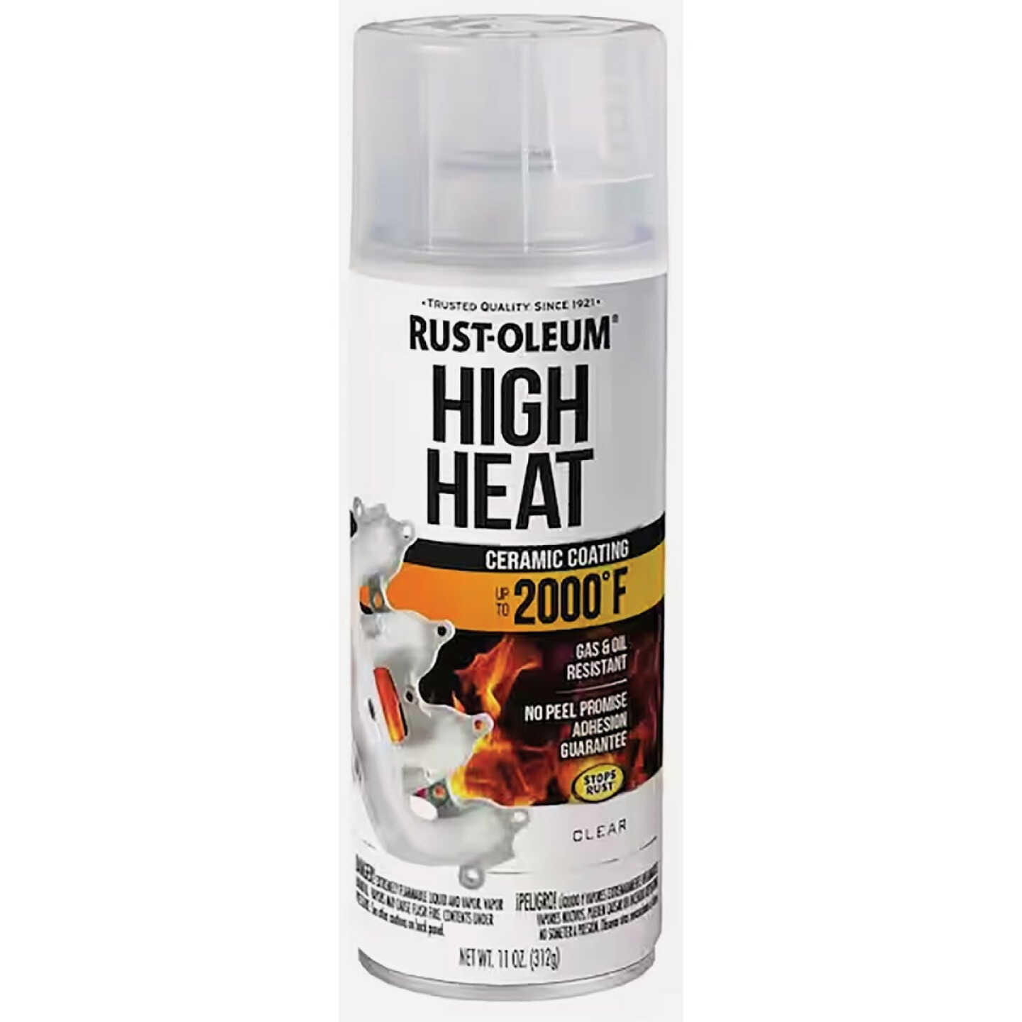Rust-Oleum 12 Oz. Clear Automotive High Heat Spray Paint Image 1