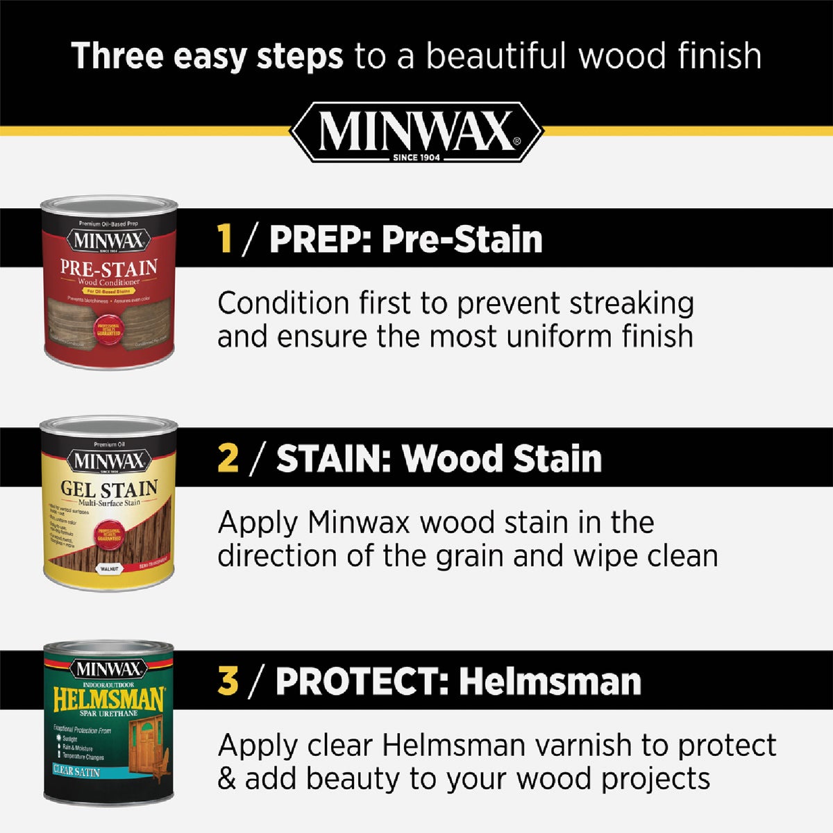 Minwax Indoor/Outdoor Helmsman Warm Satin Clear Spar Urethane, 11.5 Oz. Image 6