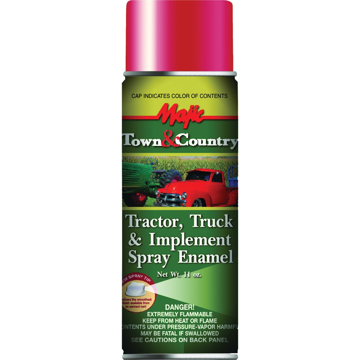 Majic Tractor, Truck & Implement Spray Enamel, Ford Red, 12 Oz.