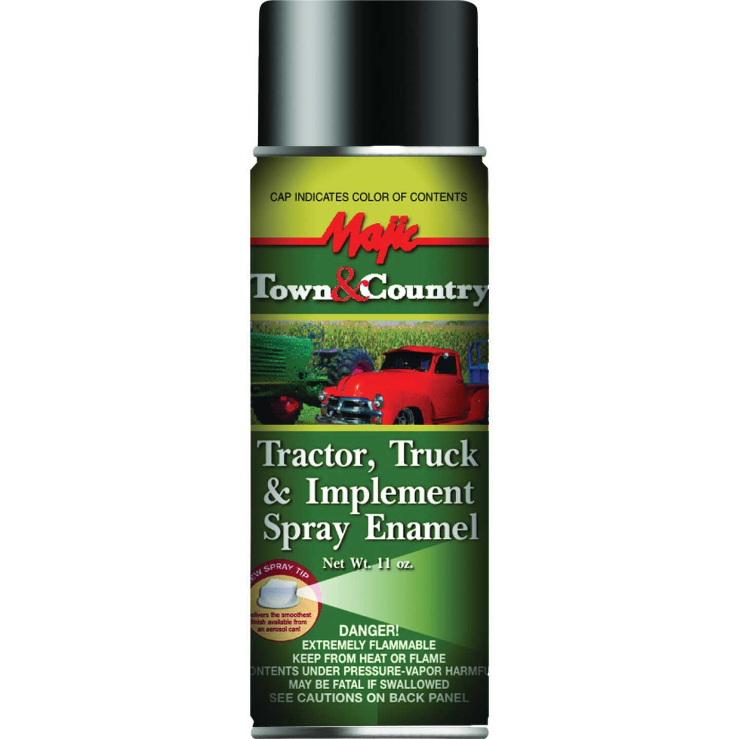 Majic Tractor, Truck & Implement Spray Enamel, Matte Black, 12 Oz. Image 1