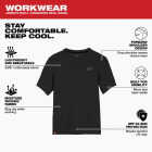 Milwaukee Large Black Short Sleeve Unisex Hybrid Work Shirt Image 6
