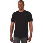 Milwaukee Large Black Short Sleeve Unisex Hybrid Work Shirt Image 1