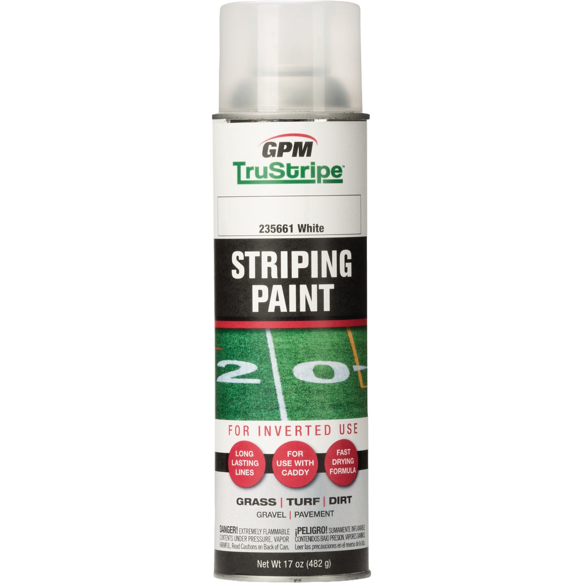 TruStripe White 17 Oz. Inverted Striping Spray Paint