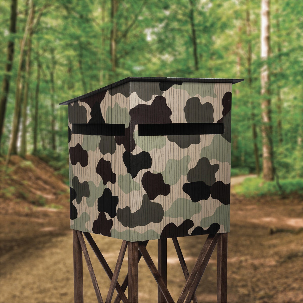 Rust-Oleum 1 Qt. Camouflage Brush Paint, Army Green Image 2