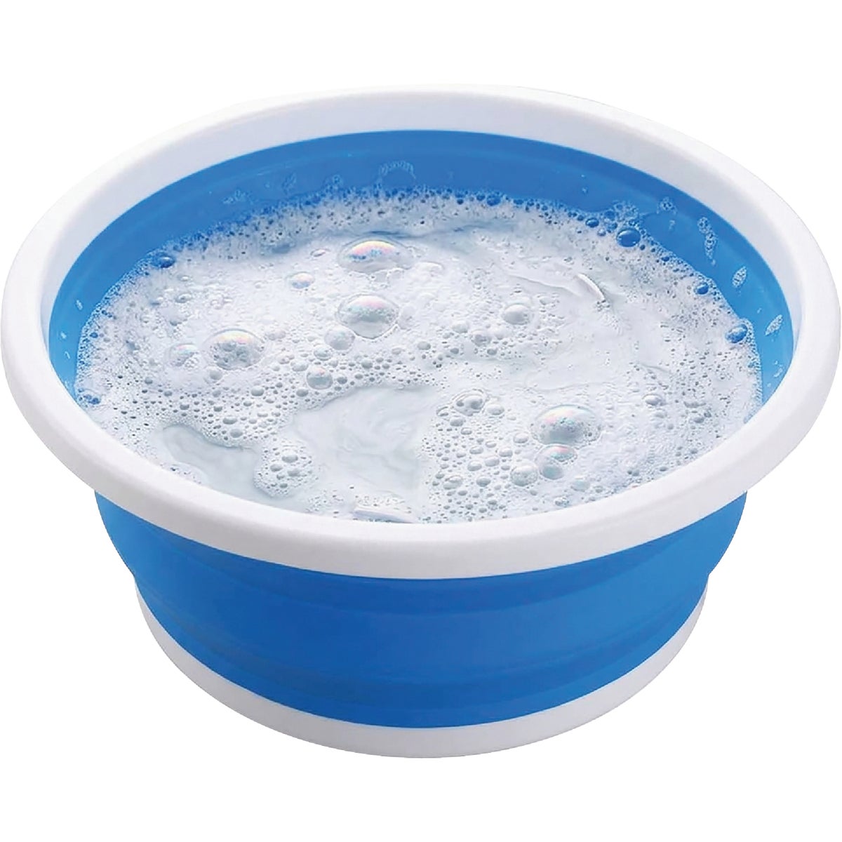 Coghlans 9 L. Blue & White Plastic Collapsible Sink Image 5