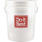 Do it Best 5 Gal. White Bucket with Red Logo Image 1