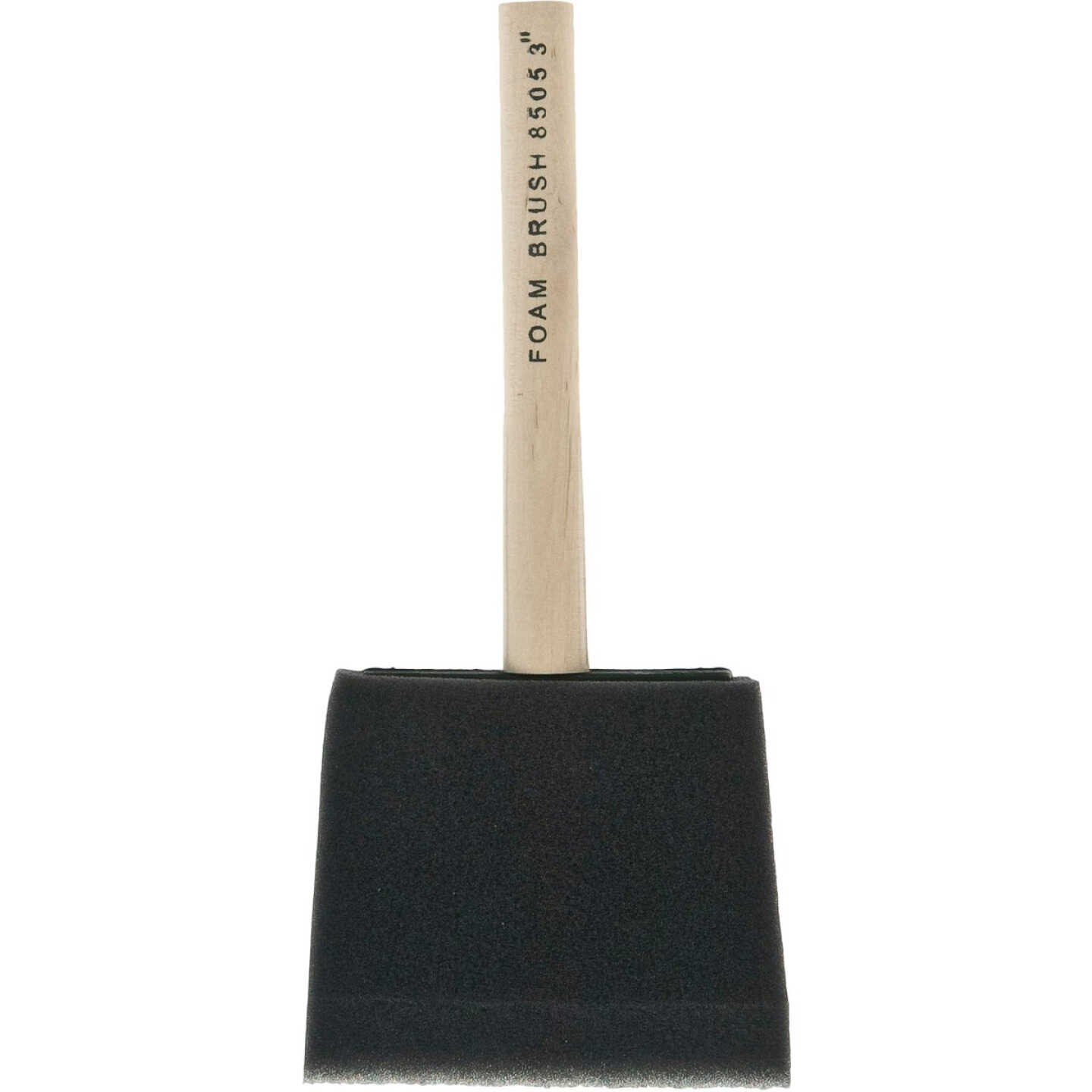 Linzer Project Select 3 In. High Density Closed Cell Foam Brush with Wood Peg Handle Image 1