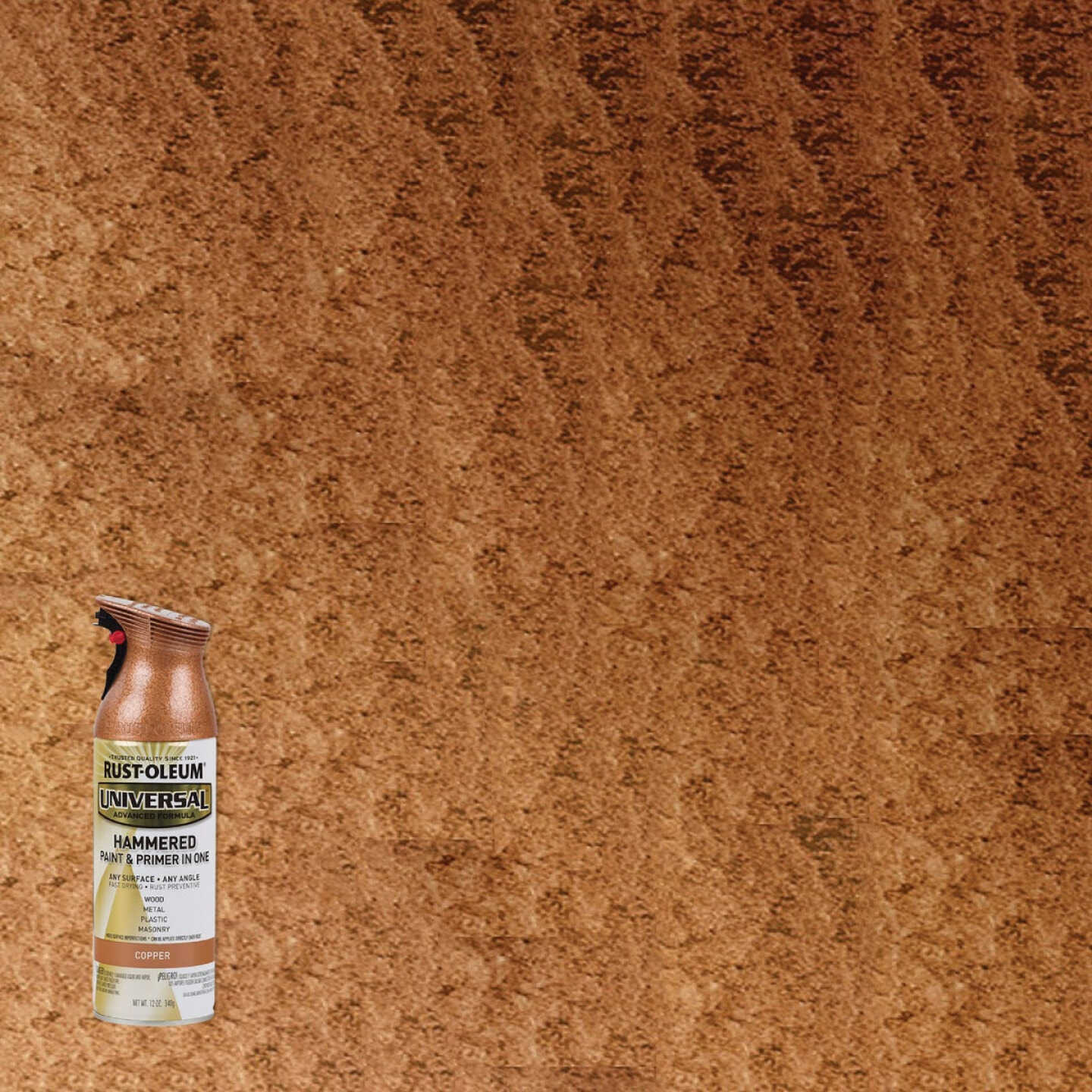 Rust-Oleum Universal 12 Oz. Hammered Copper Paint Image 1