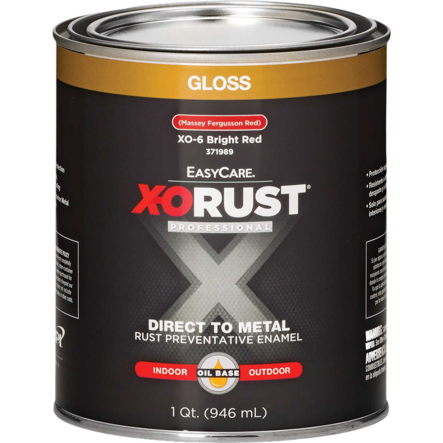 EasyCare X-O Rust Premium 1 Qt. Bright Red Gloss Anti-Rust Oil-Base Enamel Image 1