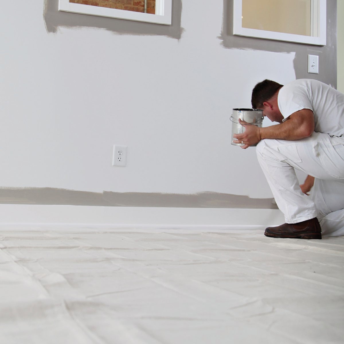 Trimaco SuperTuff 10 Oz. 9 Ft. x 12 Ft. Extra Heavyweight Canvas Drop Cloth Image 5