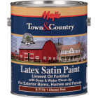 MAJIC Town & Country Exterior Latex Satin Paint, Classic Red, 1 Gal. Image 1