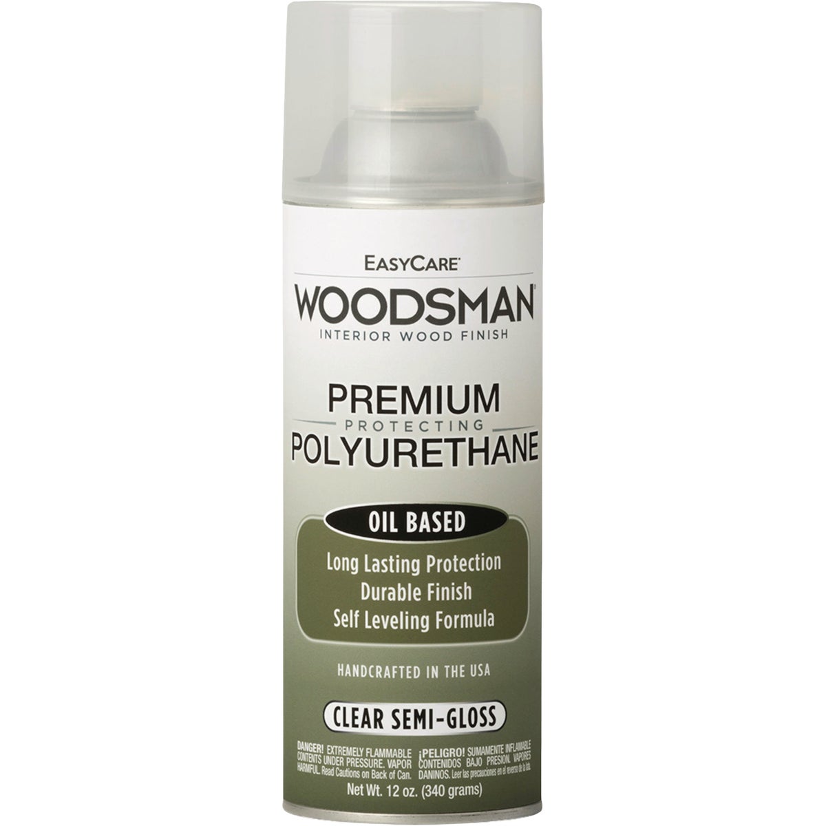 EasyCare Woodsman Semi-Gloss Clear Spray Polyurethane, 12 Oz.