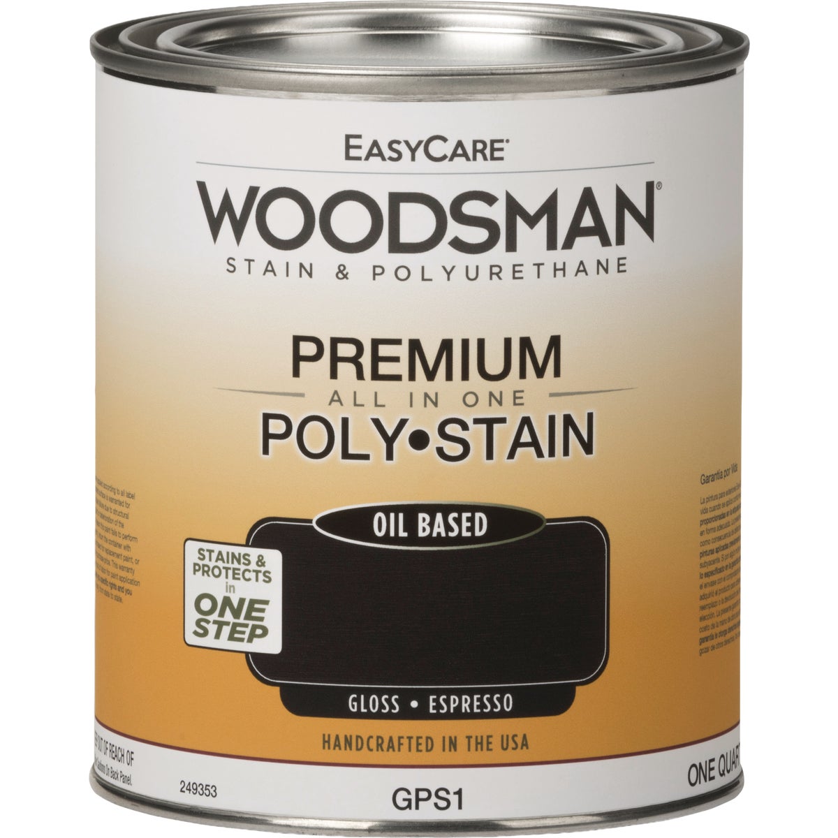 EasyCare Woodsman Gloss Polyurethane Stain, Espresso, 1 Qt.