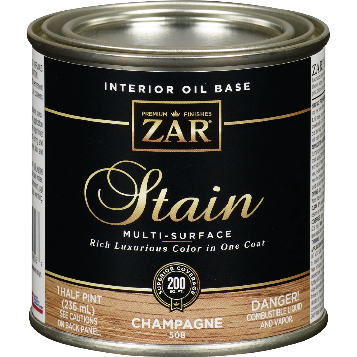 Zar 1/2 Pt. Champagne Oil-Based Multi-Surface Interior Stain Image 1