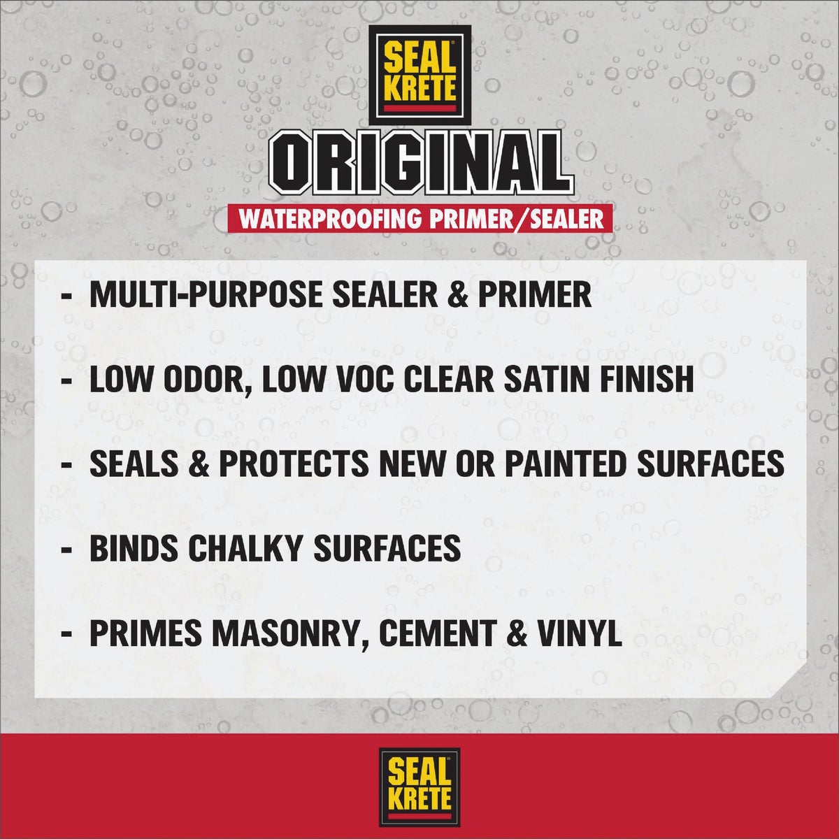 Seal-Krete Original Bond Sealer, Clear, 1 Gal. Image 2