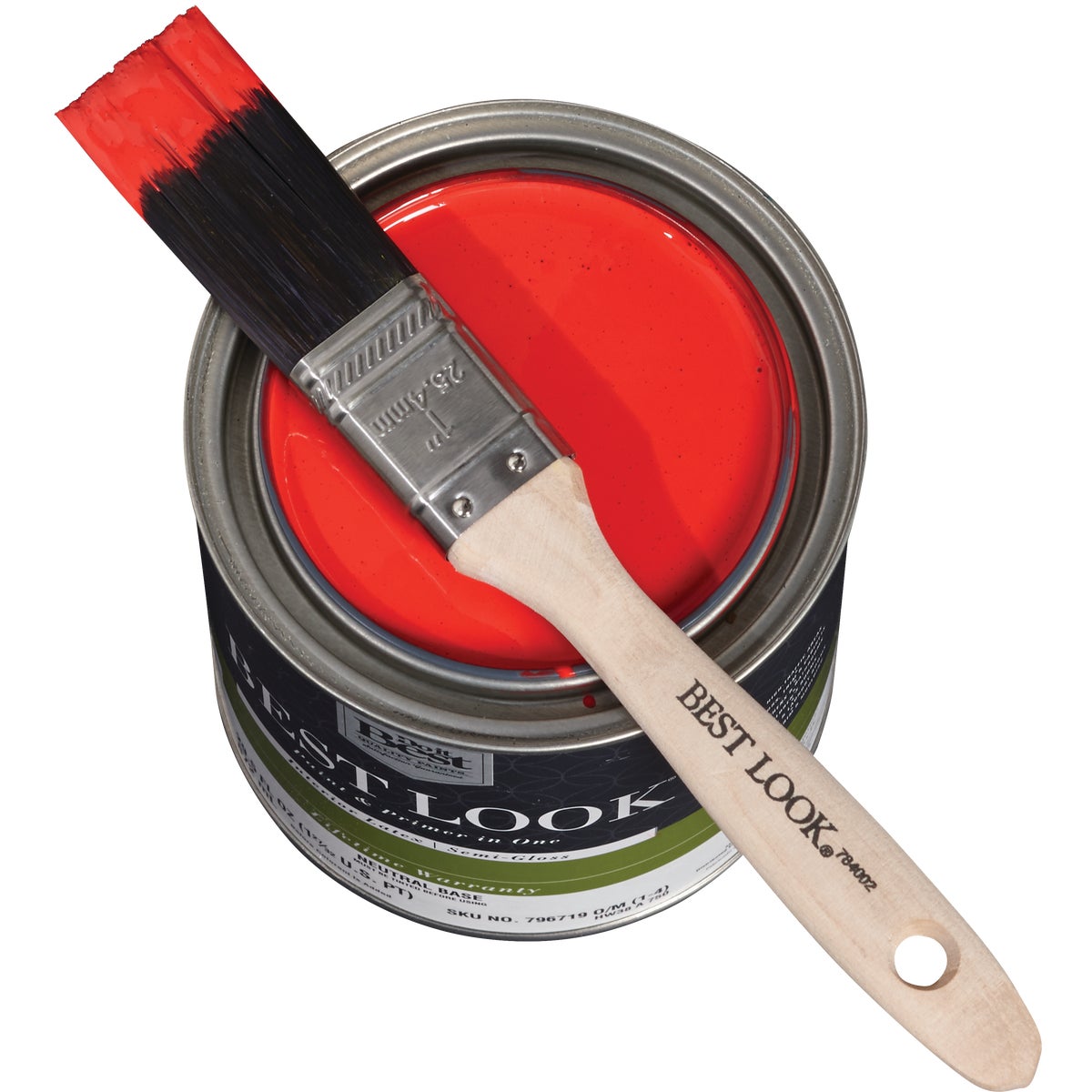 Best Look 1 In. Flat Polyester Paint Brush Image 3