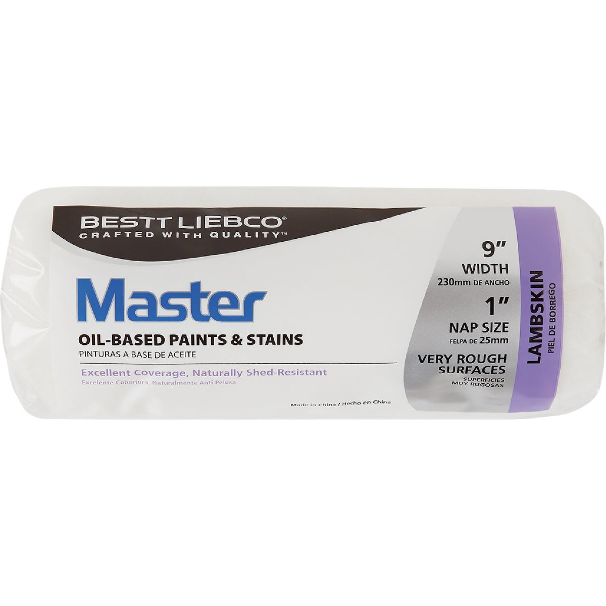 Purdy Bestt Liebco Master Lambskin 9 In. x 1/2 In. Lambskin Roller Cover Image 1