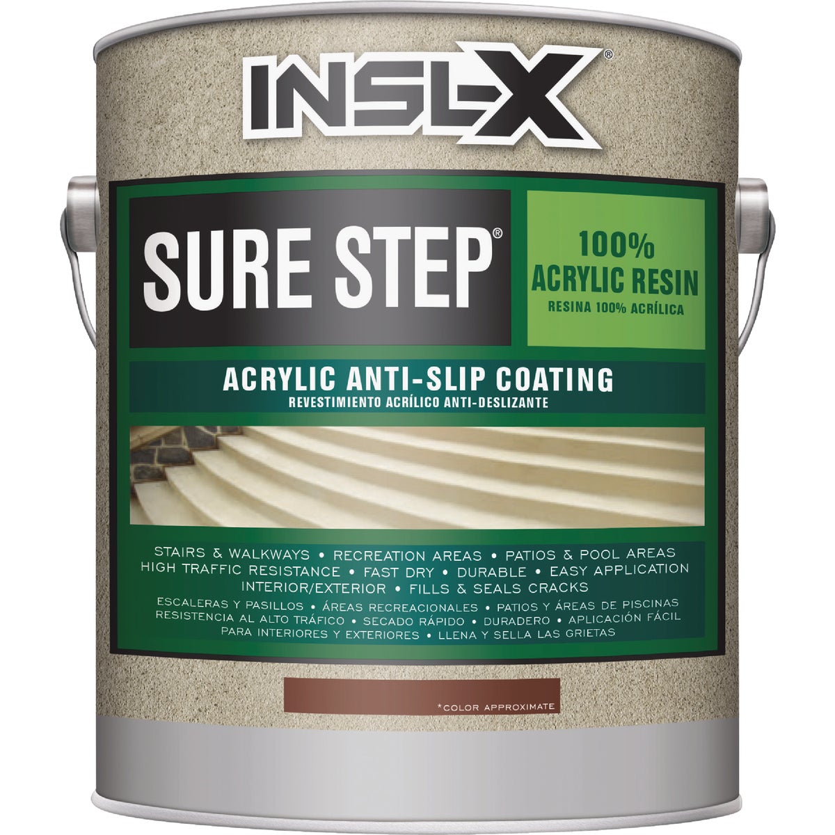 INSL-X Sure Step White/Base 1 Skid Resistant Concrete Paint, 1 Gal.