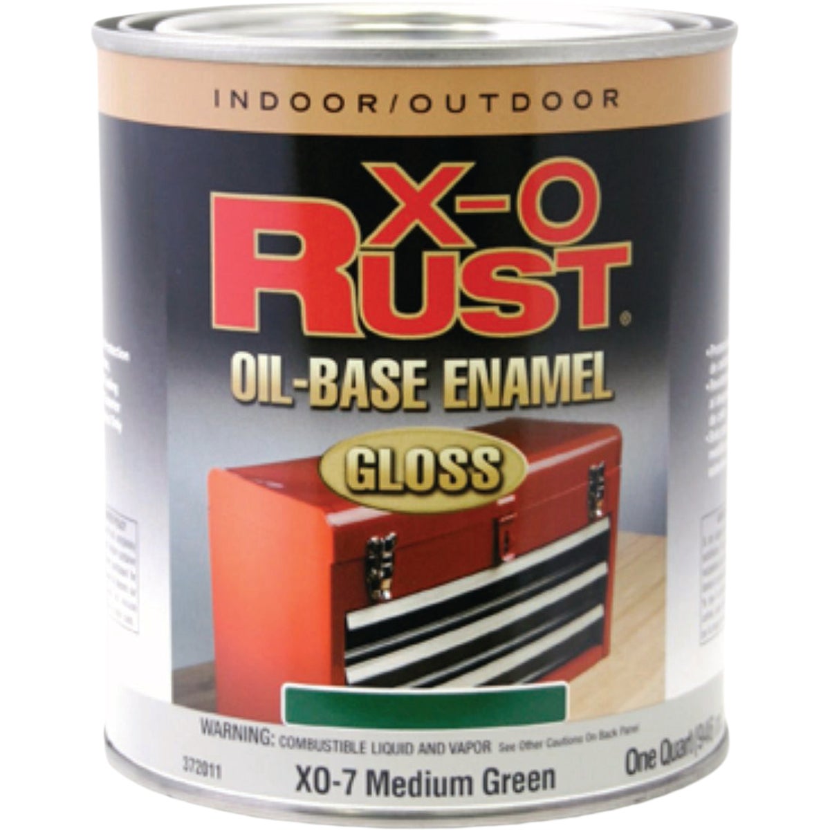 EasyCare X-O Rust Premium 1 Qt. Medium Green Gloss Anti-Rust Oil-Base Enamel