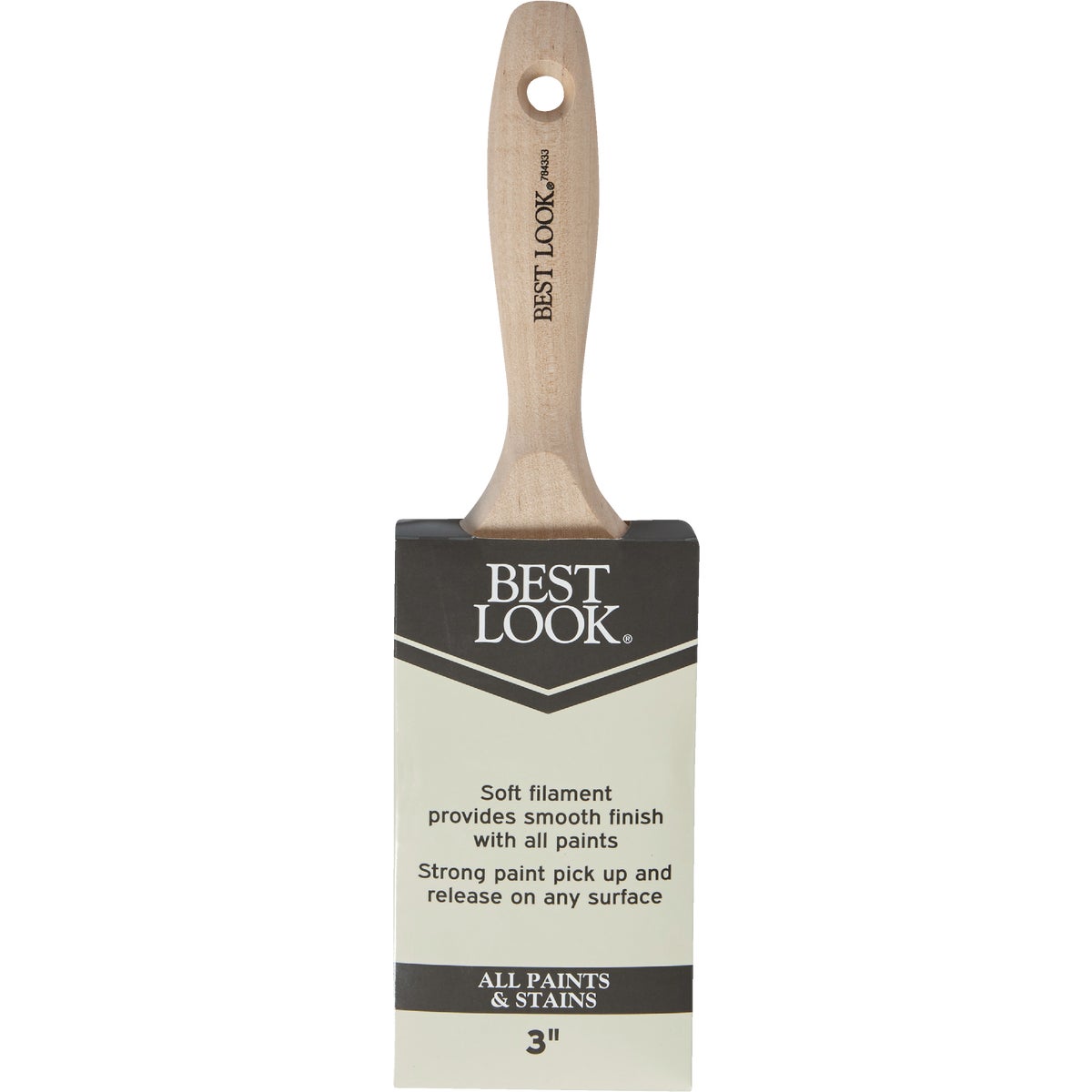 Best Look 3 In. Flat Polyester Paint Brush Image 2