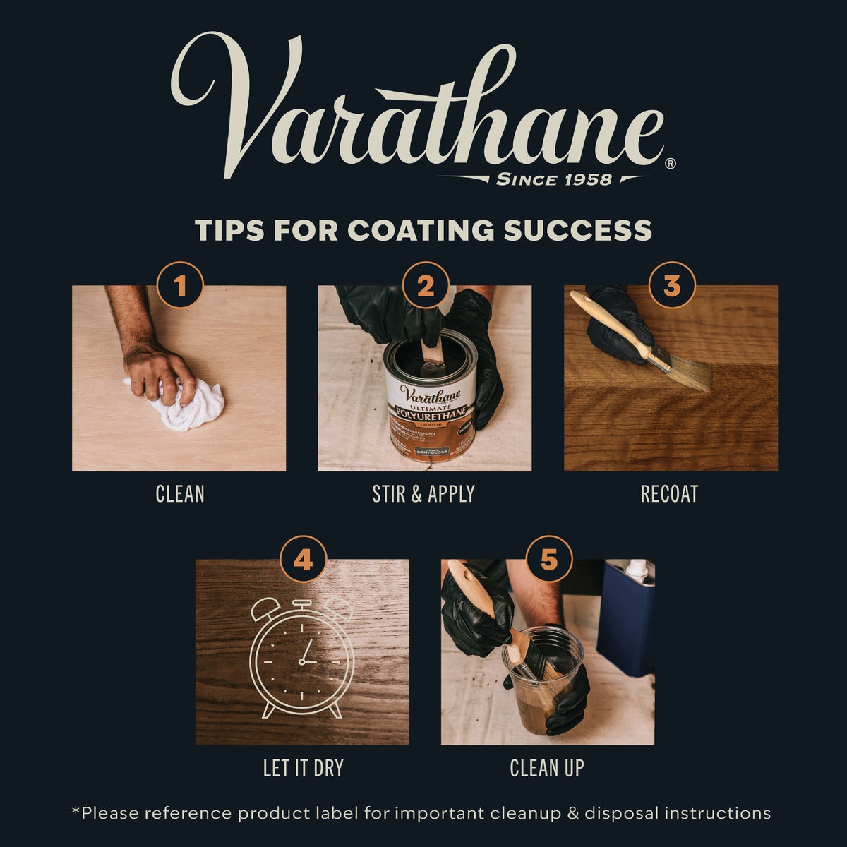 Varathane Satin Interior Polyurethane, 1 Qt. Image 6