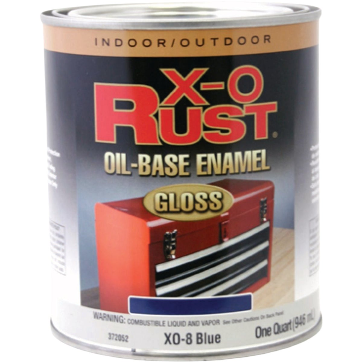 EasyCare X-O Rust Premium 1 Qt. Blue Gloss Anti-Rust Oil-Base Enamel